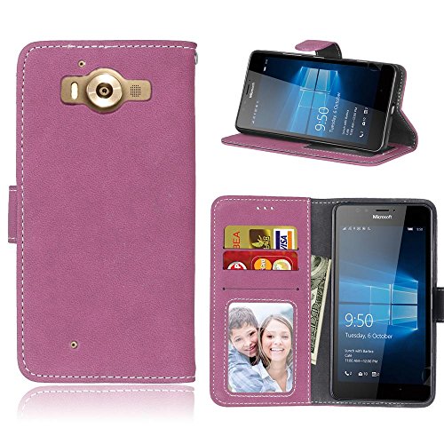 Cozy Hut Microsoft Lumia 950 (5,2 Zoll) Coque Lanyard Dragonne Portefeuille étui en cuir PU,Microsoft Lumia 950 (5,2 Zoll) Flip magnétique Cas avec support Béquille de carte,Cozy Hut Créatif Simple Book Style [Anti-scratch] Retro Matte Motif Prime Ultra Slim Fit Wallet Protecteur Étui Coque Flip PU Cuir Portefeuille Etui Housse Coque Coquille avec Stand et les fentes de carte de crédit pour Microsoft Lumia 950 (5,2 Zoll) - Rose Red Scrub code EAN B01MXDDPAC 