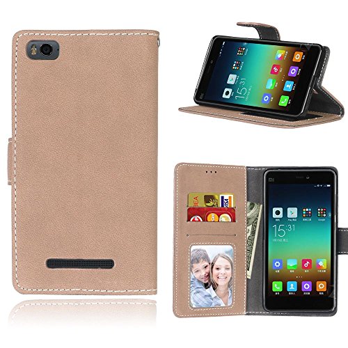 Coque pour xiaomi m4i / m4c,housse en cuir pour...