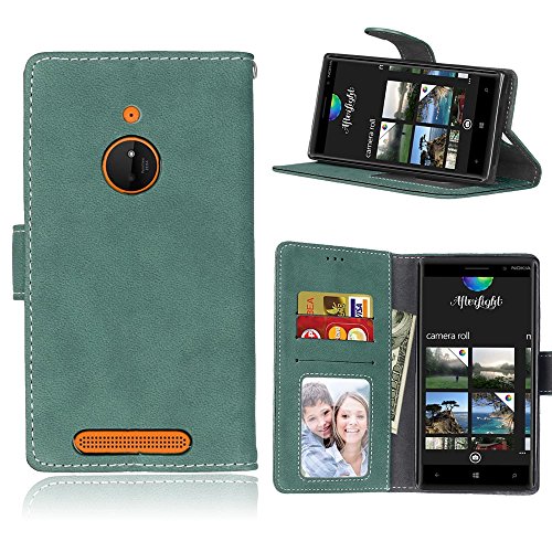 Cozy Hut Nokia Lumia 830 (5 Zoll) Coque Lanyard Dragonne Portefeuille étui en cuir PU,Nokia Lumia 830 (5 Zoll) Flip magnétique Cas avec support Béquille de carte,Cozy Hut Créatif Simple Book Style [Anti-scratch] Retro Matte Motif Prime Ultra Slim Fit Wallet Protecteur Étui Coque Flip PU Cuir Portefeuille Etui Housse Coque Coquille avec Stand et les fentes de carte de crédit pour Nokia Lumia 830 (5 Zoll) - dépoli vert code EAN B01MXHIUGL 