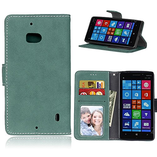 Cozy Hut Microsoft Lumia 930 (5 Zoll)Coque Lanyard Dragonne Portefeuille étui en cuir PU,Microsoft Lumia 930 (5 Zoll)Flip magnétique Cas avec support Béquille de carte,Cozy Hut Créatif Simple Book Style [Anti-scratch] Retro Matte Motif Prime Ultra Slim Fit Wallet Protecteur Étui Coque Flip PU Cuir Portefeuille Etui Housse Coque Coquille avec Stand et les fentes de carte de crédit pour Microsoft Lumia 930 (5 Zoll)- dépoli vert code EAN B01N3KP9RU 