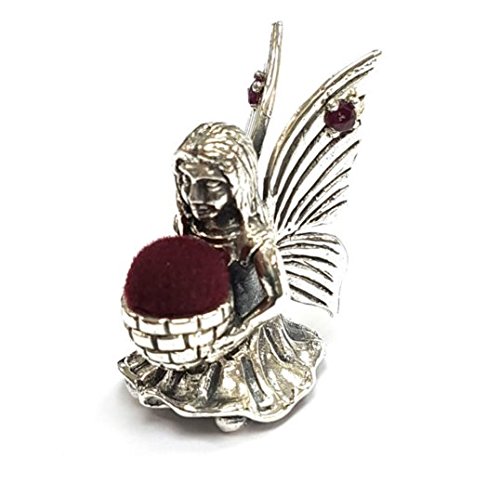 Style victorien Fée broches Coussin Ruby ailes ...