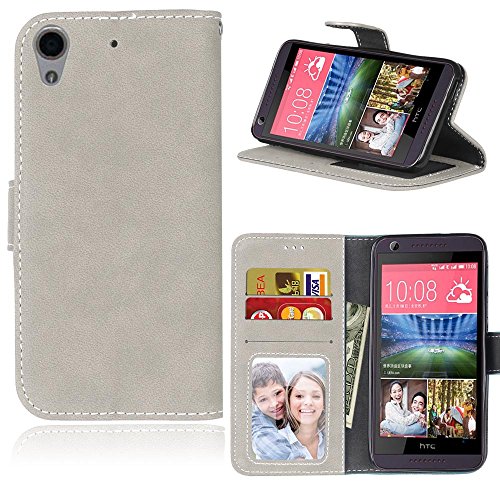 Cozy Hut HTC Desire 626 / 626G Coque Lanyard Dragonne Portefeuille étui en cuir PU,HTC Desire 626 / 626G Flip magnétique Cas avec support Béquille de carte,Cozy Hut Créatif Simple Book Style [Anti-scratch] Retro Matte Motif Prime Ultra Slim Fit Wallet Protecteur Étui Coque Flip PU Cuir Portefeuille Etui Housse Coque Coquille avec Stand et les fentes de carte de crédit pour HTC Desire 626 / 626G - matte gris code EAN B01N3LHF8F 