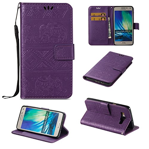 BONROY Coque pour samsung galaxy a5 a500,housse en cuir pour samsung galaxy a5 a500,imprimé étui en cuir pu cuir flip magnétique portefeuille etui housse de protection coque étui case cover avec stand support avec des cartes de crédit slot et fonction support pour samsung galaxy a5 a500 code EAN B01N75ZPN5 