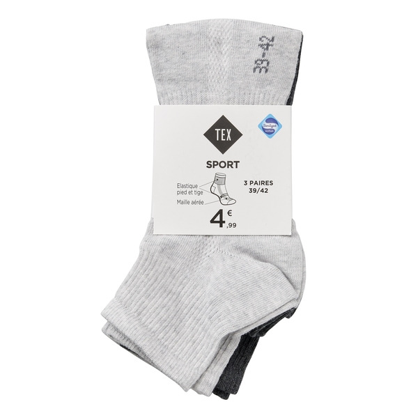 Socquettes sport homme 