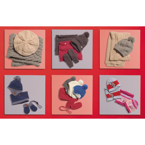 Bonnet, tour de cou ou moufles enfants