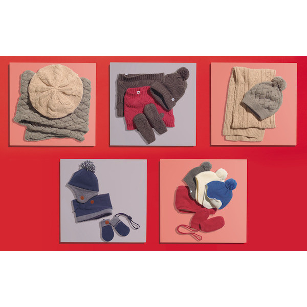 Bonnet, tour de cou ou moufle bébé.