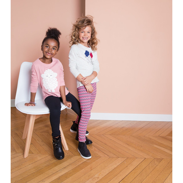 Legging molleton uni fille