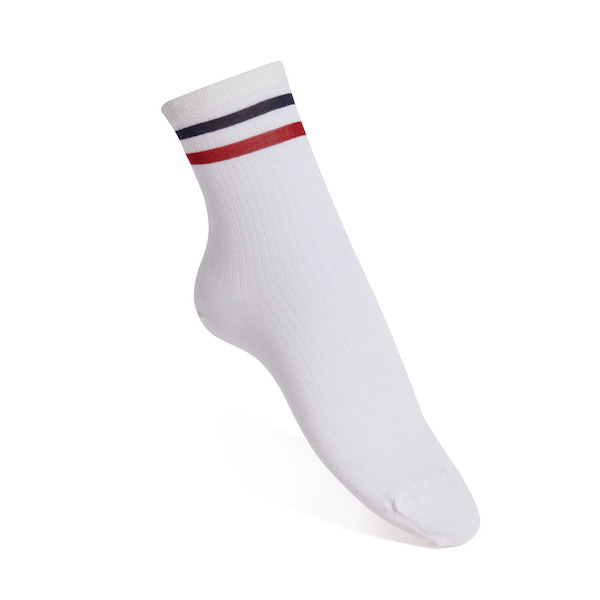 Socquette bande fashion femme