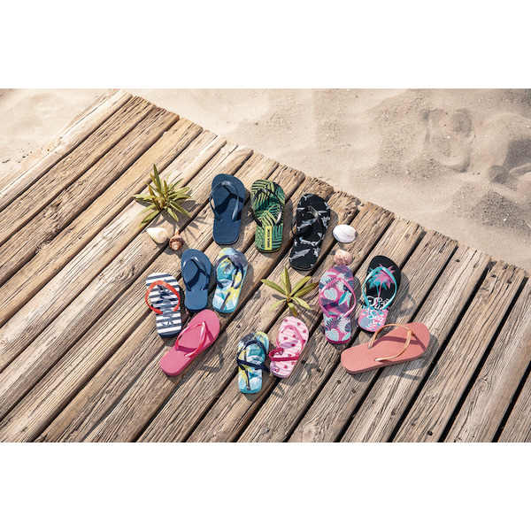 Tong imprimée enfant, femme ou homme