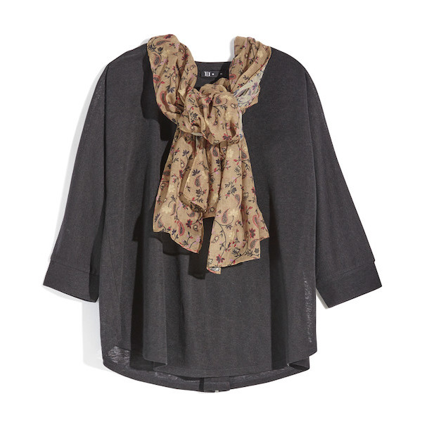 T-shirt avec foulard femme