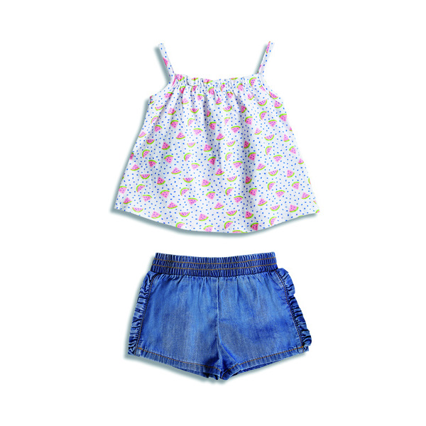 Ensemble débardeur + short fille 