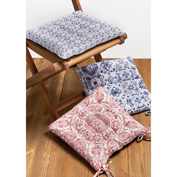 Galette de chaise unie et fantaisie