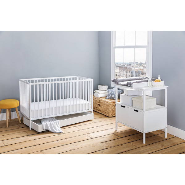 Tiroir de lit bébé bois