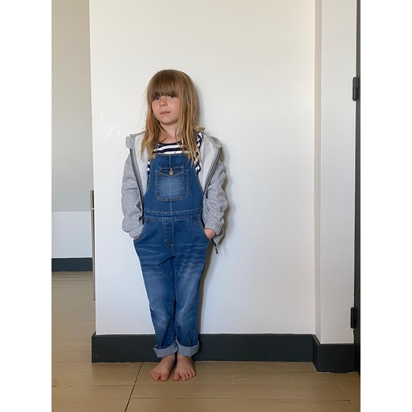 Salopette en jean fille