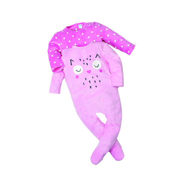 Lot de 2 pyjamas velours fille ou garçon
