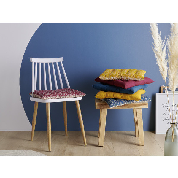 Galette de chaise unie et fantaisie