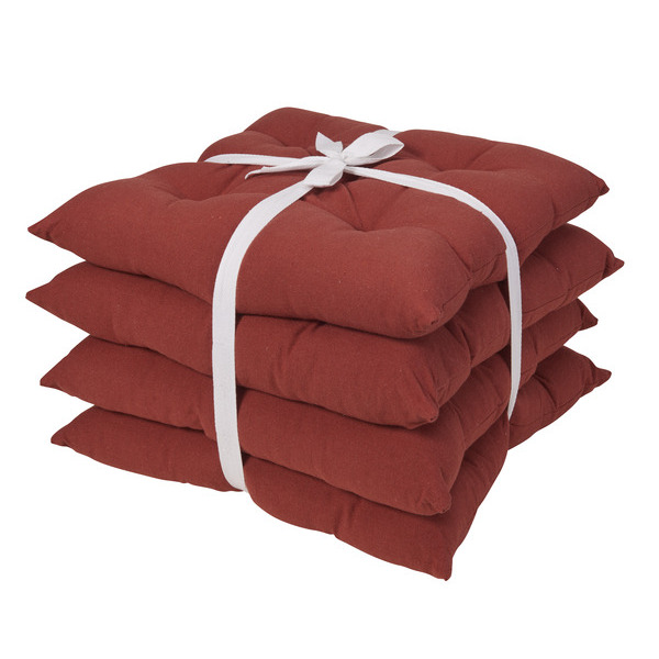 Lot de 4 galettes de chaise 