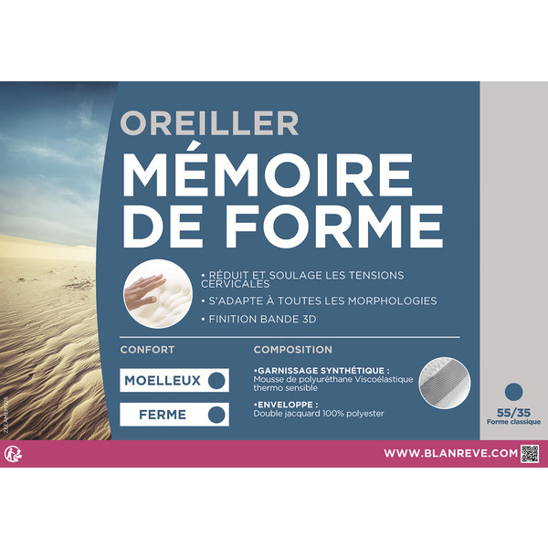 Oreiller mémoire de forme