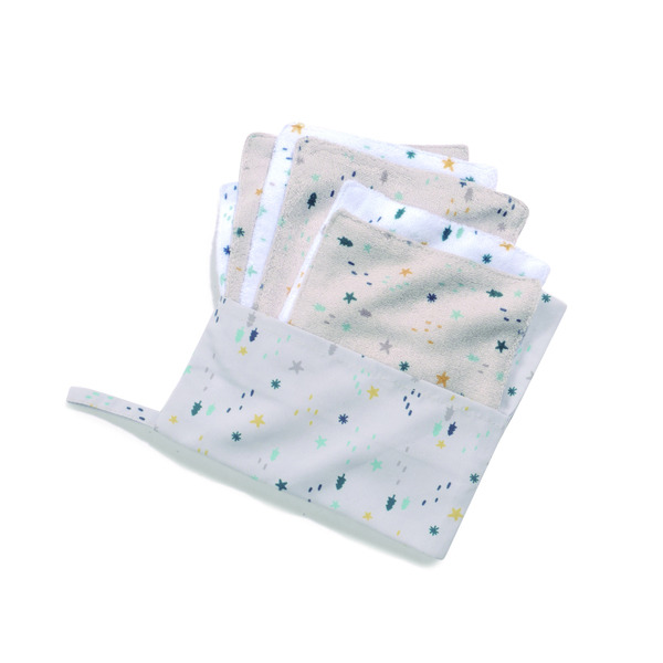Lot de 6 lingettes lavables