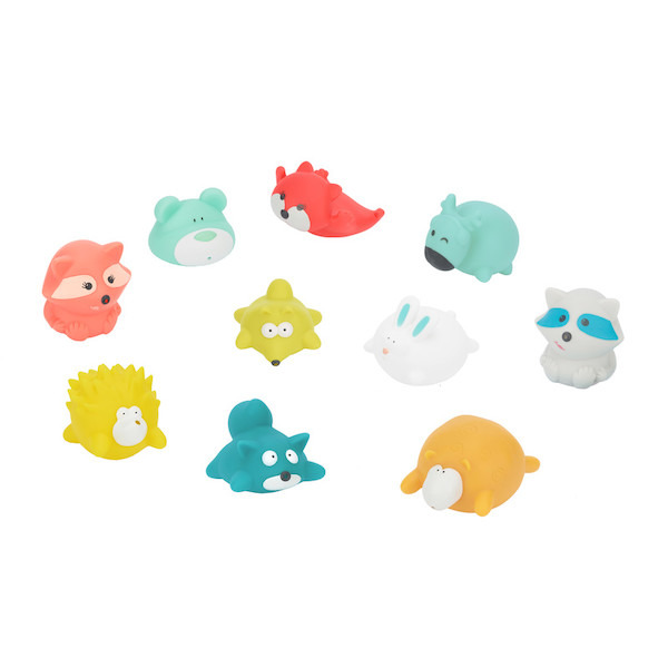 Lot de 10 jouets de bain gicleurs 