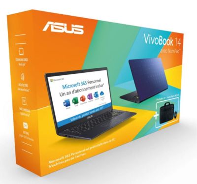 Asus Pack E410MA-EK028TS office365+souris+sac Ordinateur portable code EAN 4718017775816 